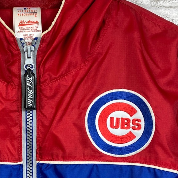 Vintage  Kid Athlete  MLB Genuine Merchandise  CUBS  Kids Jacket  EUC size 14/16 - Picture 10 of 15